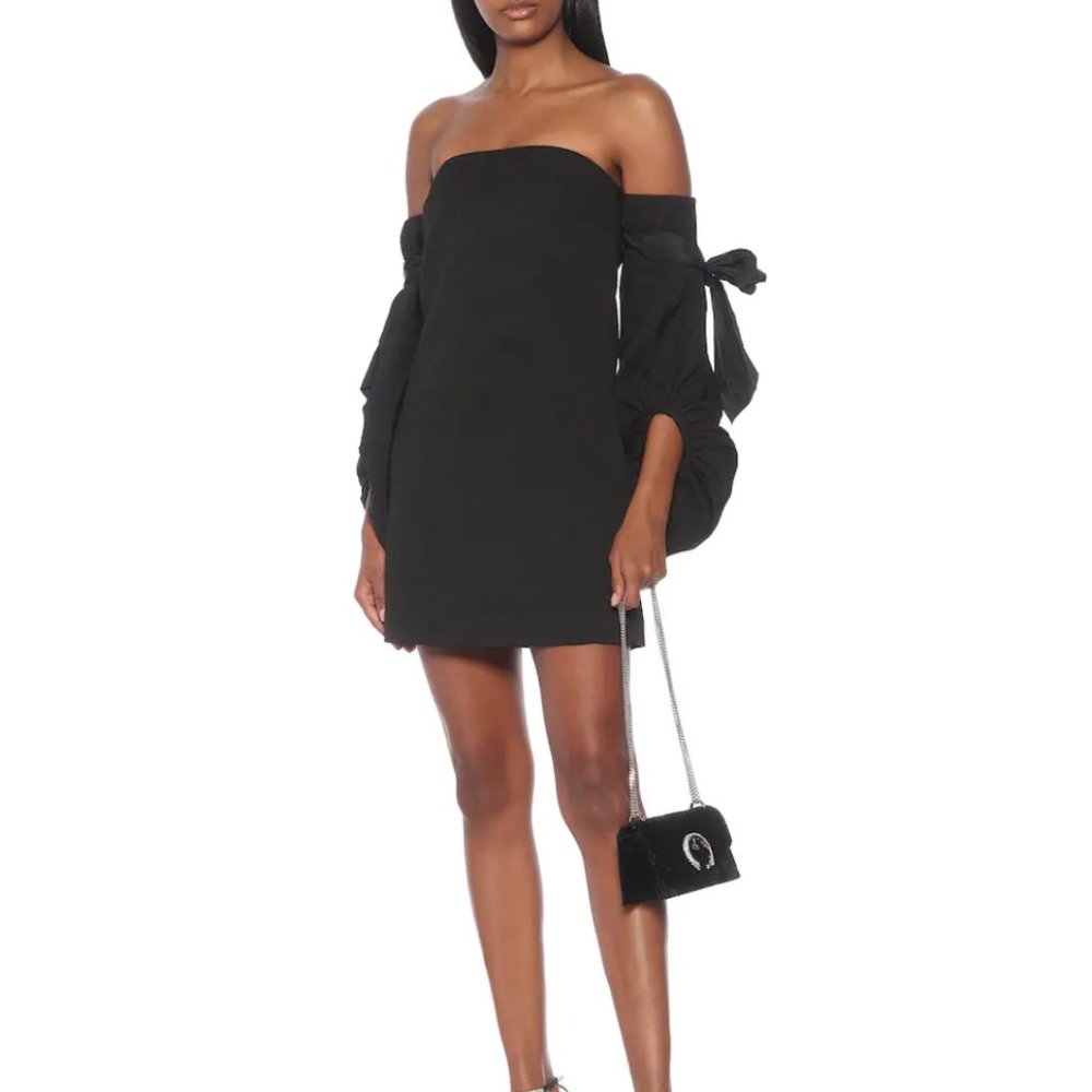 REBECCA VALLANCE Martini strapless crêpe minidress